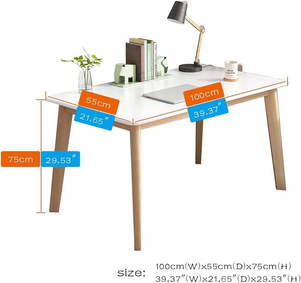 White Nordic Wooden Writing Desk