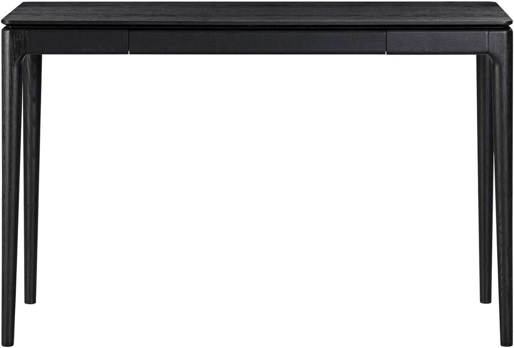 Burnt Black Wooden Desk with Drawer