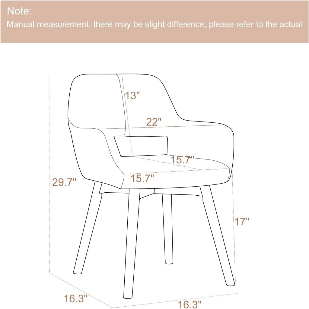 Gray Mid Century Armless Vanity Desk Chair