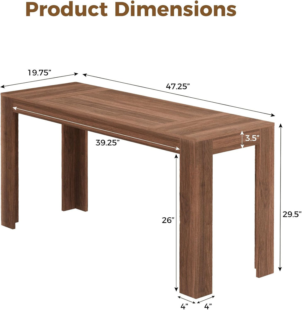 Walnut Farmhouse Wooden Writing Desk