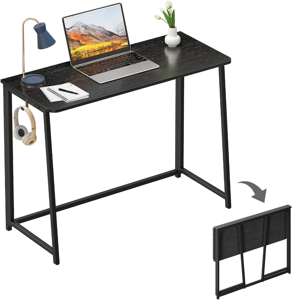 Black Foldable Space Saving Desk