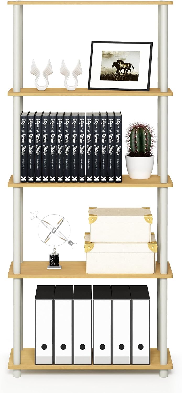 Beech 5-Tier Corner Storage Shelf
