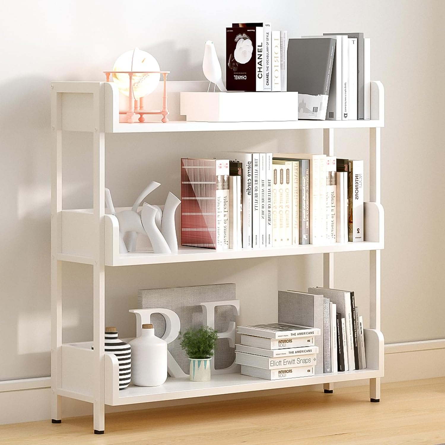 Metal Frame 4-Tier Open Storage Shelf