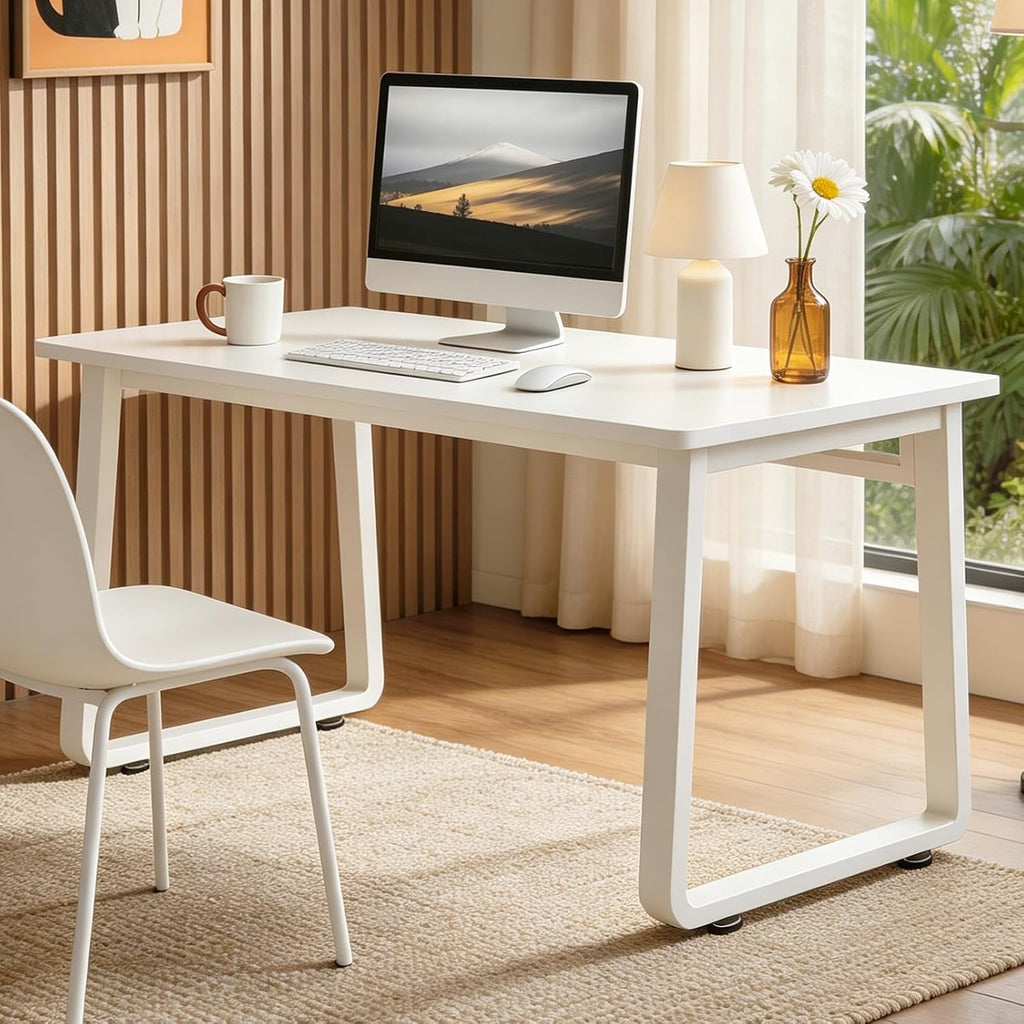 Wood Metal Frame Simple Computer Desk