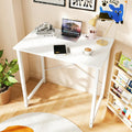 White Small Modern Computer Desk